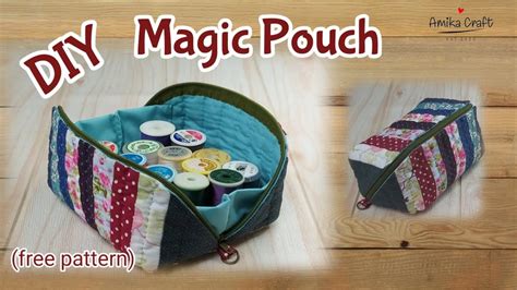 Pitch black fiber magic pouches